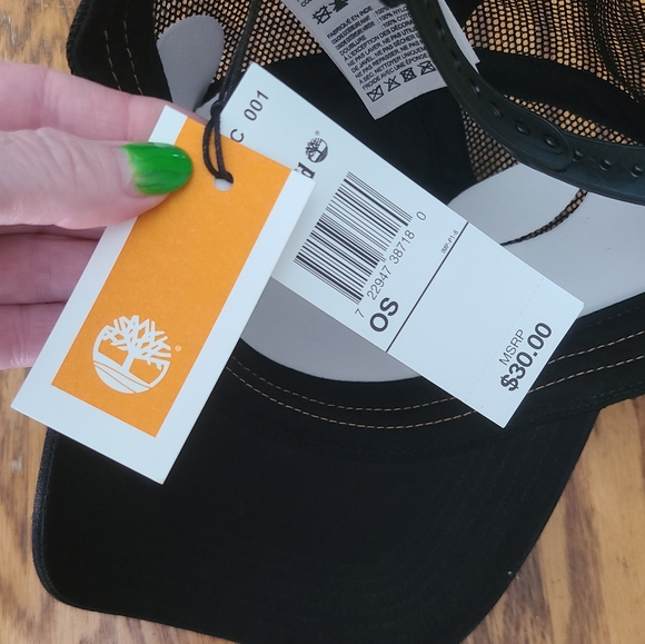 👀50% OFF🧢 NWT‼️ Timberland Trucker Style Snapback Hat - Picture 11 of 12